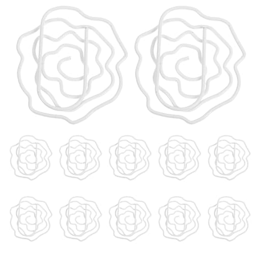 SHINEOFI 50 Stück Büroklammern Blumenform Kreative Rosengeformte Papierclips für Büro Schule und Zuhause Einzigartige Lesezeichen und Dokumentenmarkierer für Effiziente Organisation SHINEOFI 50 Stück Büroklammern Blumenform Kreative Rosengeformte Papierclips für Büro Schule und Zuhause Einzigartige Lesezeichen und Dokumentenmarkierer für Effiziente Organisation von SHINEOFI