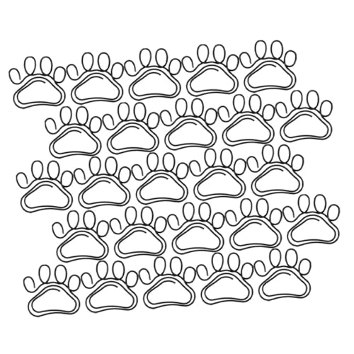 SHINEOFI 50 Stück Cartoon-büroklammer Mit Pfotenabdruck Chip-clips Taschenclips Lebensmittelclips Kleine Heftklammern Herz Büroklammern Riesige Büroklammern Papierklemmen Black Metall von SHINEOFI