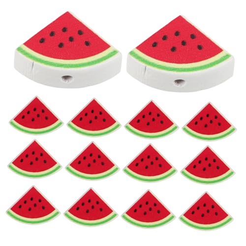 SHINEOFI 50 Stück DIY Spacer Holzperlen Dreieckige Wassermelonen form Bunte Perlen für Schmuckherstellung Armband Halskette Dekoration Leicht und Praktisch SHINEOFI 50 Stück DIY Spacer Holzperlen Dreieckige Wassermelonen form Bunte Perlen für Schmuckherstellung Armband Halskette Dekoration Leicht und Praktisch von SHINEOFI
