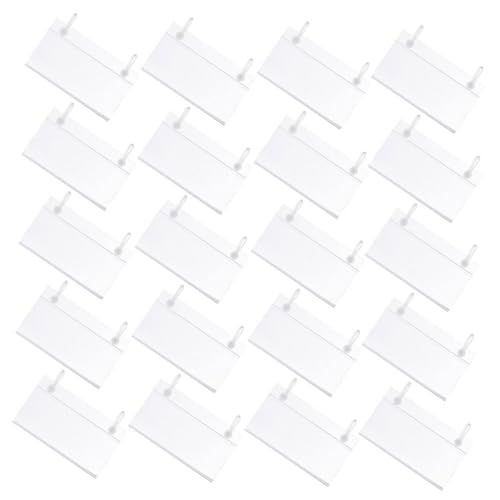 SHINEOFI 50 Stück Draht Regal Etikettenhalter Transparent Preisschildhalter mit Doppel Snap Verschluss für Supermarkt Korb Label Clip für Einzelhandel Verkaufsdisplay SHINEOFI 50 Stück Draht Regal Etikettenhalter Transparent Preisschildhalter mit Doppel Snap Verschluss für Supermarkt Korb Label Clip für Einzelhandel Verkaufsdisplay von SHINEOFI