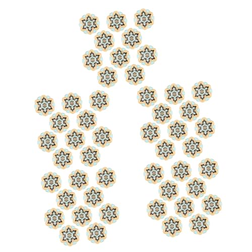 SHINEOFI 50 Stück Emaille Blumenknöpfe Knöpfe Zum Basteln Kleidungsknöpfe DIY Knöpfe Knöpfe Im Retro Stil DIY Bastelbedarf Metallknöpfe Zum Basteln Legierungsknöpfe Löcher Knopf von SHINEOFI