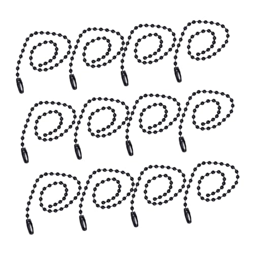 SHINEOFI 50 Stück Farbige Kugelkette Dekorationskette für Anhänger Schwarz für Partys Reisen Strände und Tänze Langlebig und von SHINEOFI