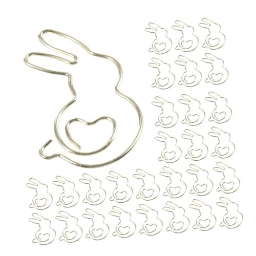 SHINEOFI 50 Stück Goldene Büroklammern in Hasenform Stabile Dekorative Metallklammern für Akten Notizen und Lesezeichen Vielseitig Einsetzbar für Büro Schule und Bastelprojekte SHINEOFI 50 Stück Goldene Büroklammern in Hasenform Stabile Dekorative Metallklammern für Akten Notizen und Lesezeichen Vielseitig Einsetzbar für Büro Schule und Bastelprojekte von SHINEOFI