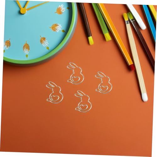 SHINEOFI 50 Stück Goldene Hasen Büroklammern aus Metall Niedliche Kaninchenform Lesezeichen Clips für Notizbuch Organisation Stabiler Halt für Büro Schule und Zuhause Praktische SHINEOFI 50 Stück Goldene Hasen Büroklammern aus Metall Niedliche Kaninchenform Lesezeichen Clips für Notizbuch Organisation Stabiler Halt für Büro Schule und Zuhause Praktische von SHINEOFI