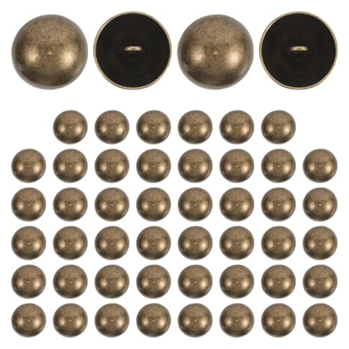 SHINEOFI 50 Stück Halbgewölbte Metallknöpfe Zum Nähen 20 Mm Halbrunde Pilz Perlenkappe Metallknöpfe Mit Schaft Für Anzug Blazer Jacke Mantel Kleidungsstückdekoration von SHINEOFI