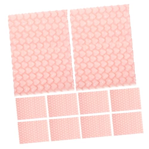 SHINEOFI 50 Stück Kleine Gepolsterte Versandtaschen mit Herzmuster Stoßdämpfende Luftpolsterbeutel Farbige Verpackung für Kleine Unternehmen Vielseitige Schutzverpackung für Zerbrechliche von SHINEOFI