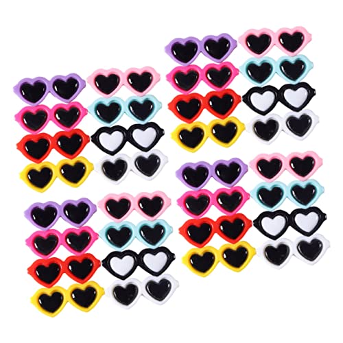 SHINEOFI 50 Stück Kleine Sonnenbrille Harz für Selbstgemachte Handyhüllen Kreative Anhänger Sicher und Langlebig für Bastelprojekte Kawaii Zubehör von SHINEOFI