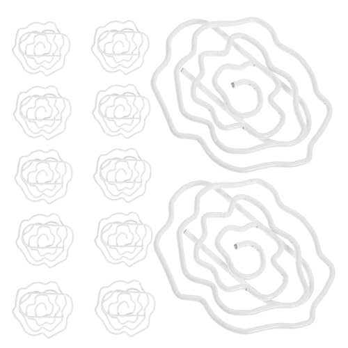 SHINEOFI 50 Stück Kreative Rosenblüten Büroklammern aus Stabile Dokumentenklammern mit Sicherem Halt Niedliche Lesezeichen und Seitenmarker für Schule Büro und Organisation SHINEOFI 50 Stück Kreative Rosenblüten Büroklammern aus Stabile Dokumentenklammern mit Sicherem Halt Niedliche Lesezeichen und Seitenmarker für Schule Büro und Organisation von SHINEOFI