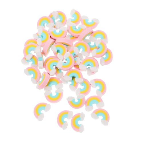 SHINEOFI 50 Stück Niedliche Regenbogen Radiergummis Dekorative Tragbare Radierer für Schule und Büro Effektives Radieren für Schülerpreise und Kreative Schreibarbeiten von SHINEOFI