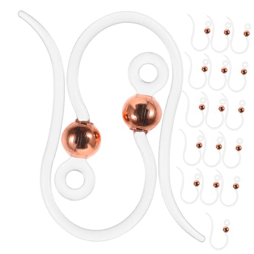 SHINEOFI 50 Stück Ohrringhaken Transparent Resin mit Roségoldenen Perlen Umweltfreundliche DIY Ohrschmuck Zubehör für Ohrhaken Geeignet für Drop Earring Making Kit und Ear Bob Hook Basteln SHINEOFI 50 Stück Ohrringhaken Transparent Resin mit Roségoldenen Perlen Umweltfreundliche DIY Ohrschmuck Zubehör für Ohrhaken Geeignet für Drop Earring Making Kit und Ear Bob Hook Basteln von SHINEOFI