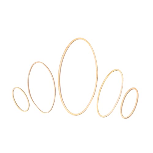 SHINEOFI 50 Stück Ovaler Ohrring-anhänger Zierlich Schmuck Herstellung Golden von SHINEOFI