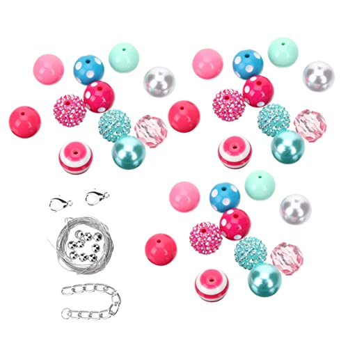 SHINEOFI 50 Stück Perlen bastelzeug beads Geschenkidee schmuckherstellung schmuck machen sortiert Lieferungen Rocailles armband DIY liefert DIY Girlande Perle Abstandsperle Harz von SHINEOFI