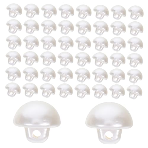 SHINEOFI 50 Stück Perlenknöpfe Halbmondförmig Dome Design Knöpfe für Nähen und Basteln Dekorative Knöpfe für Pullover Kleider Chiffon und Hemden Komfortable Passform Strapazierfähig SHINEOFI 50 Stück Perlenknöpfe Halbmondförmig Dome Design Knöpfe für Nähen und Basteln Dekorative Knöpfe für Pullover Kleider Chiffon und Hemden Komfortable Passform Strapazierfähig von SHINEOFI