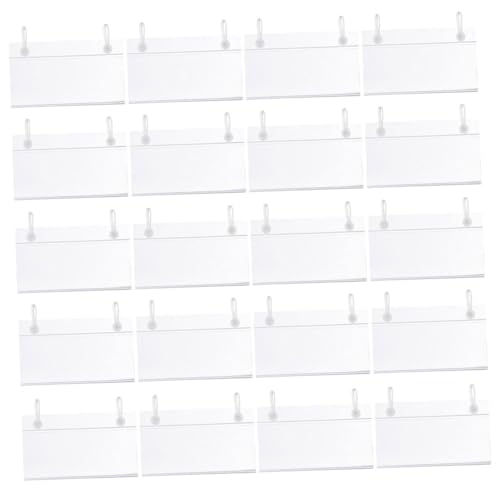 SHINEOFI 50 Stück Preisetikettenhalter Clip Transparent mit Doppel-klickverschluss für Drahtregale Supermärkte und Einzelhandel Einfache Befestigung und Flexible Nutzung SHINEOFI 50 Stück Preisetikettenhalter Clip Transparent mit Doppel-klickverschluss für Drahtregale Supermärkte und Einzelhandel Einfache Befestigung und Flexible Nutzung von SHINEOFI
