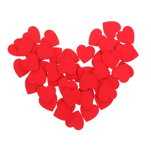 SHINEOFI 50 Stück Rote Herzform Holzscheiben Bastelmaterial für Hochzeiten Diy Dekorationen Holzfiguren ohne Loch Ornamente für Kreative Projekte SHINEOFI 50 Stück Rote Herzform Holzscheiben Bastelmaterial für Hochzeiten Diy Dekorationen Holzfiguren ohne Loch Ornamente für Kreative Projekte von SHINEOFI