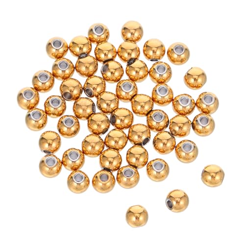 SHINEOFI 50 Stück Runde Glatte Beads für DIY Schmuckherstellung Lochgröße für Armbänder und Bastelprojekte SHINEOFI 50 Stück Runde Glatte Beads für DIY Schmuckherstellung Lochgröße für Armbänder und Bastelprojekte von SHINEOFI