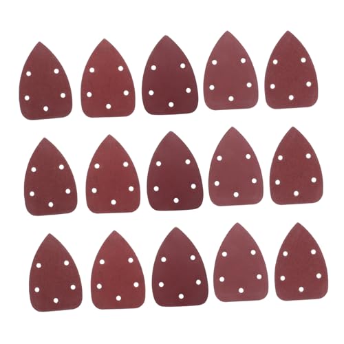 SHINEOFI 50 Stück Schleifpapier Ersatzpads Für Detailschleifer Dreieckige Maus Schleifpads Schleifpapier Für Handwerk Verschiedene Körnungen Schleifpads Mit Braunes von SHINEOFI