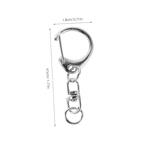 SHINEOFI 50 Stück Schlüsselanhänger Clips mit D-ring Kleine Drehbare Metallhaken mit Drehgelenk Robuste Karabiner für DIY Schmuck Taschenverbinder und Schlüsselbund Zubehör SHINEOFI 50 Stück Schlüsselanhänger Clips mit D-ring Kleine Drehbare Metallhaken mit Drehgelenk Robuste Karabiner für DIY Schmuck Taschenverbinder und Schlüsselbund Zubehör von SHINEOFI