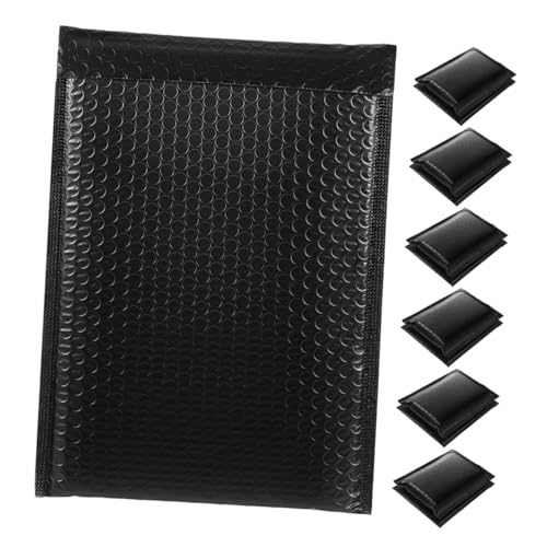 SHINEOFI 50 Stück Schwarze Selbstklebende Luftpolster Versandtaschen Blickdicht und Wasserfest Gepolstert mit Stoßdämpfender Blasenschicht für Sicheren Versand von Schmuck Kleidung Kleinen SHINEOFI 50 Stück Schwarze Selbstklebende Luftpolster Versandtaschen Blickdicht und Wasserfest Gepolstert mit Stoßdämpfender Blasenschicht für Sicheren Versand von Schmuck Kleidung Kleinen von SHINEOFI