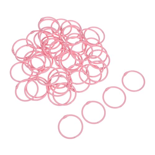 SHINEOFI 50 Stück Teiliges Metall-loose-leaf-binderinge Innen- Rosa Farbige Ringclips zum Organisieren von Karteikarten Notizbüchern Schlüsselringen für Schule Büro Zuhause SHINEOFI 50 Stück Teiliges Metall-loose-leaf-binderinge Innen- Rosa Farbige Ringclips zum Organisieren von Karteikarten Notizbüchern Schlüsselringen für Schule Büro Zuhause von SHINEOFI