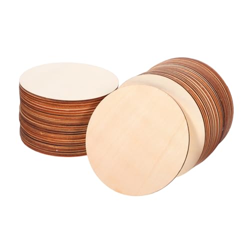 SHINEOFI 50 Stück Teiliges Natürliche Holzscheiben Rund Unlackiert mit Glatter Oberfläche für Basteln Gravur Malerei DIY Heimdekoration Solide Holzausschnitte für Kreative Handwerksprojekte SHINEOFI 50 Stück Teiliges Natürliche Holzscheiben Rund Unlackiert mit Glatter Oberfläche für Basteln Gravur Malerei DIY Heimdekoration Solide Holzausschnitte für Kreative Handwerksprojekte von SHINEOFI