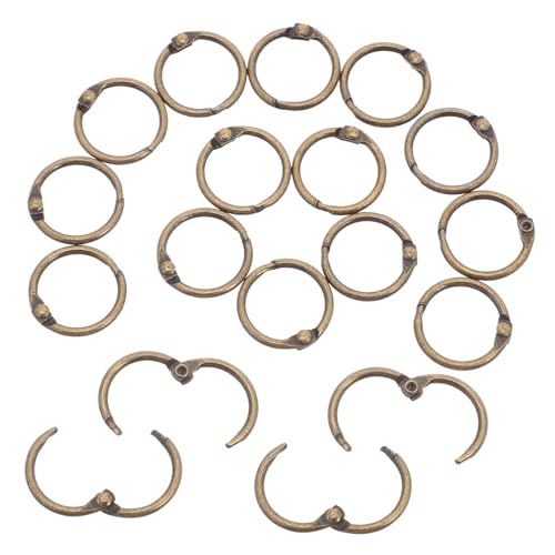 SHINEOFI 50 Stück Teiliges Offene Metall buchbinderinge Schwenkbare für Notizbücher Scrapbooks Planer Stabile Schnell Zugängliche Loseblatt ringe zur Flexiblen Seitenorganisation SHINEOFI 50 Stück Teiliges Offene Metall buchbinderinge Schwenkbare für Notizbücher Scrapbooks Planer Stabile Schnell Zugängliche Loseblatt ringe zur Flexiblen Seitenorganisation von SHINEOFI