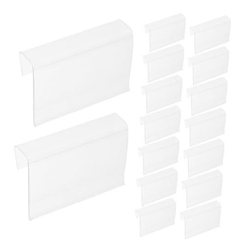 SHINEOFI 50 Stück Transparente PVC Regal Etikettenhalter Wiederverwendbare Preisschild Clips für Drahtregale Robuste Beschilderung für Supermarkt Einzelhandel und Lagerorganisation SHINEOFI 50 Stück Transparente PVC Regal Etikettenhalter Wiederverwendbare Preisschild Clips für Drahtregale Robuste Beschilderung für Supermarkt Einzelhandel und Lagerorganisation von SHINEOFI