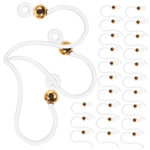 SHINEOFI 50 Stück Transparente Resin Ohrhaken mit Goldfarbenen Perlen Umweltfreundliche Diy Schmuck Ohrhaken für Handgemachte Ohrringe Langlebige Ohrschmuck Zubehör für Bastelarbeiten SHINEOFI 50 Stück Transparente Resin Ohrhaken mit Goldfarbenen Perlen Umweltfreundliche Diy Schmuck Ohrhaken für Handgemachte Ohrringe Langlebige Ohrschmuck Zubehör für Bastelarbeiten von SHINEOFI