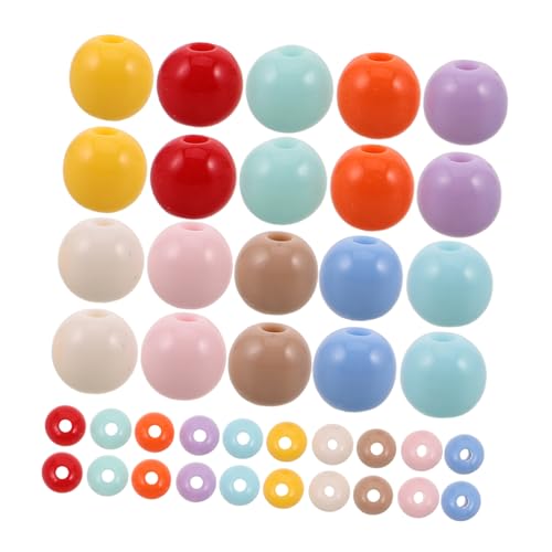SHINEOFI 500 Stück Bunte Acrylperlen Rund Solide DIY Bastelperlen für Armbänder Halsketten Schmuckherstellung Leichte Farbige Spacer Perlen SHINEOFI 500 Stück Bunte Acrylperlen Rund Solide DIY Bastelperlen für Armbänder Halsketten Schmuckherstellung Leichte Farbige Spacer Perlen von SHINEOFI