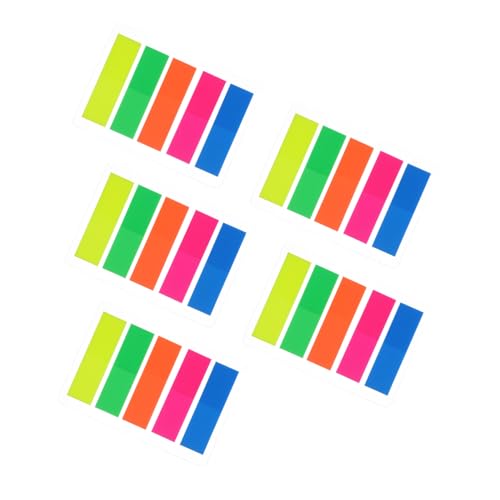 SHINEOFI 500 Stück Farbige Haftnotizen Selbstklebende Memo Pads Wiederverwendbare Haftmarker Für Schule Büro Organisation Klebeetiketten Beschreibbare Seitenmarker Klein von SHINEOFI