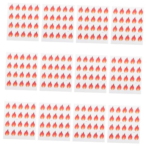 SHINEOFI 500 Stück Flammenaufkleber Wasserdichte Etiketten für Scharfe Soßen DIY Projekte Scrapbooking Küchenorganisation Realistische und Benutzerfreundliche Selbstklebende Warnetiketten SHINEOFI 500 Stück Flammenaufkleber Wasserdichte Etiketten für Scharfe Soßen DIY Projekte Scrapbooking Küchenorganisation Realistische und Benutzerfreundliche Selbstklebende Warnetiketten von SHINEOFI
