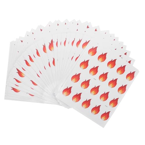 SHINEOFI 500 Stück Mini Aufkleber Flammenförmige Dekoration Wasserdichte Selbstklebende Etiketten für DIY Scrapbooking und Gewürzgläser SHINEOFI 500 Stück Mini Aufkleber Flammenförmige Dekoration Wasserdichte Selbstklebende Etiketten für DIY Scrapbooking und Gewürzgläser von SHINEOFI