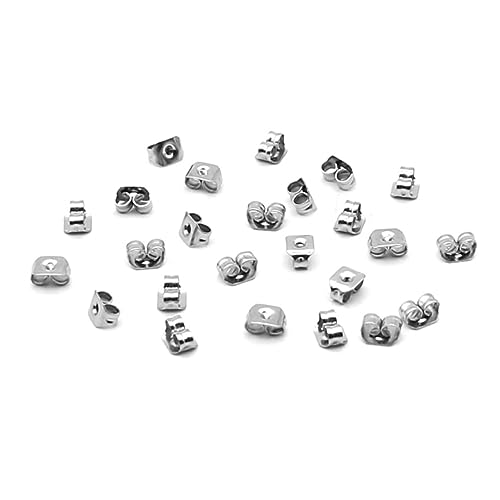 SHINEOFI 500 Stück Ohrstecker Verschlüsse Butterfly Ohrstopper Earring Backs Ohrring Zubehör Sicherer Halt für Ohrhänger und Ohrringherstellung SHINEOFI 500 Stück Ohrstecker Verschlüsse Butterfly Ohrstopper Earring Backs Ohrring Zubehör Sicherer Halt für Ohrhänger und Ohrringherstellung von SHINEOFI