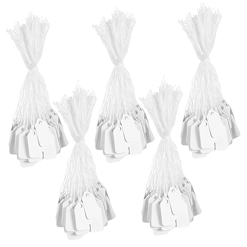 SHINEOFI 500 Stück Papieretiketten Weiß Blanko Anhänger Preisschilder für Hochzeit Dekoration Party Basteln mit Vorgelochtem Design für Persönliche Beschriftung SHINEOFI 500 Stück Papieretiketten Weiß Blanko Anhänger Preisschilder für Hochzeit Dekoration Party Basteln mit Vorgelochtem Design für Persönliche Beschriftung von SHINEOFI