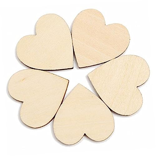 SHINEOFI 50Stücke Herzförmige Holzscheiben Unlackierter Natürlicher für DIY Bastelprojekte Hochzeitsdekoration und Verzierungen SHINEOFI 50Stücke Herzförmige Holzscheiben Unlackierter Natürlicher für DIY Bastelprojekte Hochzeitsdekoration und Verzierungen von SHINEOFI