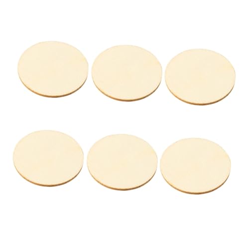 SHINEOFI 50Stücke Natürliche Holzscheiben Unlackiert Runde DIY Holzstücke für Bastelarbeiten Dekoration Hochzeiten Weihnachten und Sicher von SHINEOFI