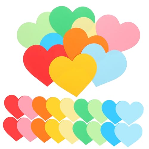 SHINEOFI 54 Stück Bürodekorationspapierschnitt Wandtattoo Herz herzförmiger Stanzschnitt Pinnwand-Papierausschnitte Herzensförmige Papierausschnitte Herzkarton farbig gummiertes Papier SHINEOFI 54 Stück Bürodekorationspapierschnitt Wandtattoo Herz herzförmiger Stanzschnitt Pinnwand-Papierausschnitte Herzensförmige Papierausschnitte Herzkarton farbig gummiertes Papier von SHINEOFI