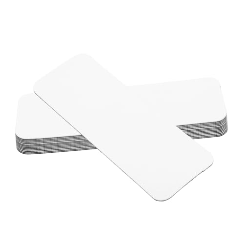 SHINEOFI 54Stücke Abwischbare Magnetische für Whiteboard Beschreibbare Magnetetiketten zur Organisation im Büro und Klassenzimmer Vielseitig Einsetzbar Weiß von SHINEOFI