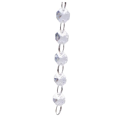 SHINEOFI 5Stücke Teiliges Klarer Kristallperlen mit Glänzendem Pendant für Fensterdekoration und Lampenschmuck Einfache Installation zu Perlenvorhänge von SHINEOFI