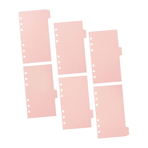 SHINEOFI 6 Blätter Zettel Indexteiler Aus Papier Sechs Bindemittel Notizbuch Mit Losen Blättern Registerkarten Separator Ordnertrenner Binder-trennlaschen Loch Binderseitenteiler Pp SHINEOFI 6 Blätter Zettel Indexteiler Aus Papier Sechs Bindemittel Notizbuch Mit Losen Blättern Registerkarten Separator Ordnertrenner Binder-trennlaschen Loch Binderseitenteiler Pp von SHINEOFI