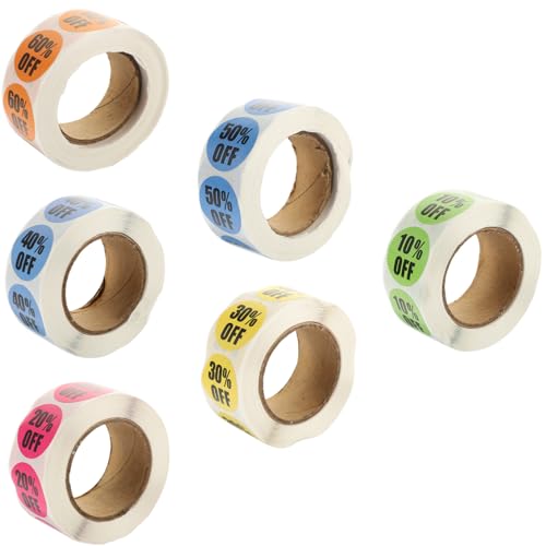 SHINEOFI 6 Rollen -Aufkleber die Ermäßigung speichern Aufkleber Beschriftungen klein groß lagerverkauf rabatte stickbilder Papierschilder für Einzelhandelsgeschäfte Verkaufsaufkleber SHINEOFI 6 Rollen -Aufkleber die Ermäßigung speichern Aufkleber Beschriftungen klein groß lagerverkauf rabatte stickbilder Papierschilder für Einzelhandelsgeschäfte Verkaufsaufkleber von SHINEOFI