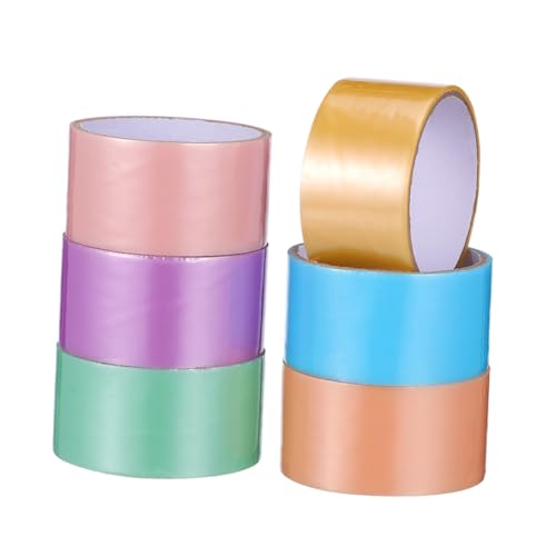 SHINEOFI 6 Rollen Klebrige Bastelbänder Set Bunte Klebebänder für Kreative DIY Projekte Bastelbedarf Vielseitig Einsetzbar für Dekoration Beschriftung und SHINEOFI 6 Rollen Klebrige Bastelbänder Set Bunte Klebebänder für Kreative DIY Projekte Bastelbedarf Vielseitig Einsetzbar für Dekoration Beschriftung und von SHINEOFI
