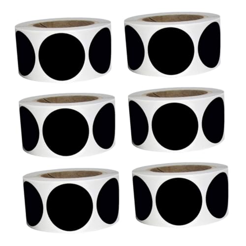 SHINEOFI 6 Rollen Schwarze Beschreibbare Runde PVC Etiketten Selbstklebend und Ablösbar mit Je Aufklebern Wasserfest Starke Haftung für Flaschen Gläser und Aufbewahrungsboxen Organisieren SHINEOFI 6 Rollen Schwarze Beschreibbare Runde PVC Etiketten Selbstklebend und Ablösbar mit Je Aufklebern Wasserfest Starke Haftung für Flaschen Gläser und Aufbewahrungsboxen Organisieren von SHINEOFI