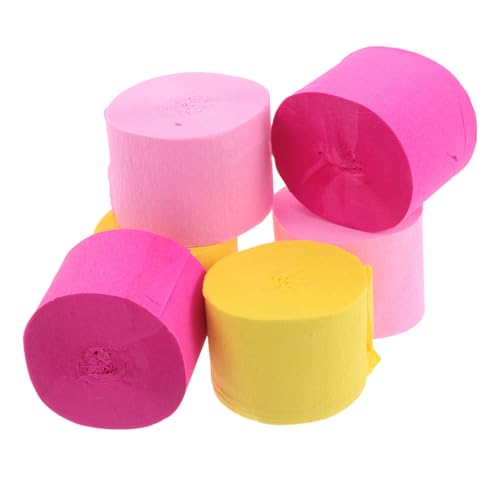 SHINEOFI 6 Rollen Teiliges Krepppapier Weiche Struktur Farbige Luftschlangen für DIY Bastelprojekte Partydekorationen Hochzeiten und Faschingsfeiern Einfache Handhabung Kreative SHINEOFI 6 Rollen Teiliges Krepppapier Weiche Struktur Farbige Luftschlangen für DIY Bastelprojekte Partydekorationen Hochzeiten und Faschingsfeiern Einfache Handhabung Kreative von SHINEOFI