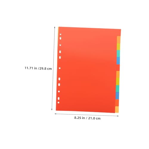 SHINEOFI 6 Sätze Losblatt-loch-indexseite Registerteiler Aus Kunststoff Binder -teileneinheit Registerkarten Für Ordnertrenner Notizbuch-indexteiler Bulk Binder -trenner Tab -trenner Pvc SHINEOFI 6 Sätze Losblatt-loch-indexseite Registerteiler Aus Kunststoff Binder -teileneinheit Registerkarten Für Ordnertrenner Notizbuch-indexteiler Bulk Binder -trenner Tab -trenner Pvc von SHINEOFI