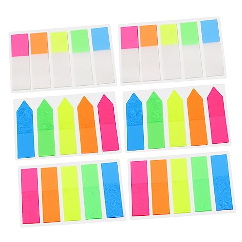 SHINEOFI 6 Sets Retro Streifen Registerkarten Pastellfarbene Klebrige Gelbe Seitenmarkierungen Haftnotizen Für Briefpapierblöcke Zum Kommentieren Transparenter Pastell Memos SHINEOFI 6 Sets Retro Streifen Registerkarten Pastellfarbene Klebrige Gelbe Seitenmarkierungen Haftnotizen Für Briefpapierblöcke Zum Kommentieren Transparenter Pastell Memos von SHINEOFI