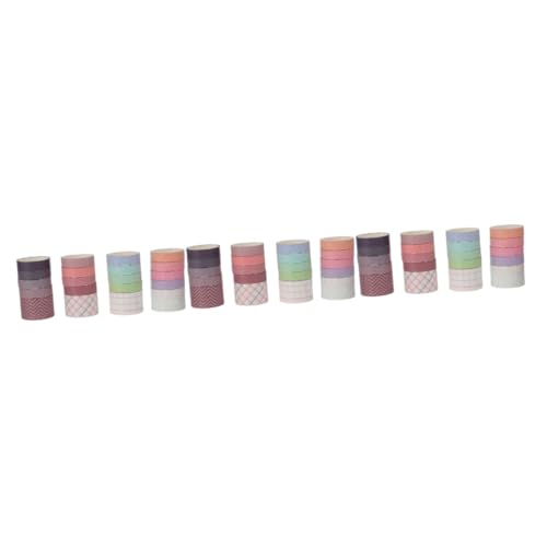 SHINEOFI 6 Sets Washi Tape Blumenmuster Party Dekoration Blau Einfarbig Dekoration LED Muster Geometrisch Ästhetisch Vintage Deko Klebeband Geschenkverpackung Aufkleber von SHINEOFI