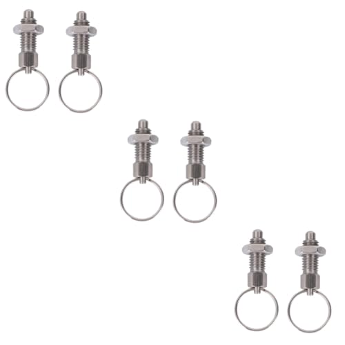 SHINEOFI 6 Stck Teiliges Feder Spanner Plunger mit Zugring Rostfreier Stahl Mechanisches Zubehör für Maschinen Automobil Einfach zu Montieren Langlebig und Tragbar SHINEOFI 6 Stck Teiliges Feder Spanner Plunger mit Zugring Rostfreier Stahl Mechanisches Zubehör für Maschinen Automobil Einfach zu Montieren Langlebig und Tragbar von SHINEOFI