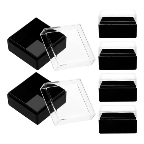 SHINEOFI 6 Stück Acryl-Probenbox Durchsichtige Mineralproben-Ausstellungsbox Schmucketui Kleine Insekten-Probenbox Mini-Würfelbehälter Steinaufbewahrung Organizer Staffelei Achatscheiben SHINEOFI 6 Stück Acryl-Probenbox Durchsichtige Mineralproben-Ausstellungsbox Schmucketui Kleine Insekten-Probenbox Mini-Würfelbehälter Steinaufbewahrung Organizer Staffelei Achatscheiben von SHINEOFI