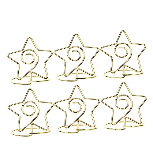 SHINEOFI 6 Stück Bildhalter Lanyard -kartenhalter Platzkartenhalter Klarer Spielkartenständer Clip Visitenkarten- Und Stifthalter Zeichenhalter Karte Steht Spielkartenhalter Metall Golden SHINEOFI 6 Stück Bildhalter Lanyard -kartenhalter Platzkartenhalter Klarer Spielkartenständer Clip Visitenkarten- Und Stifthalter Zeichenhalter Karte Steht Spielkartenhalter Metall Golden von SHINEOFI